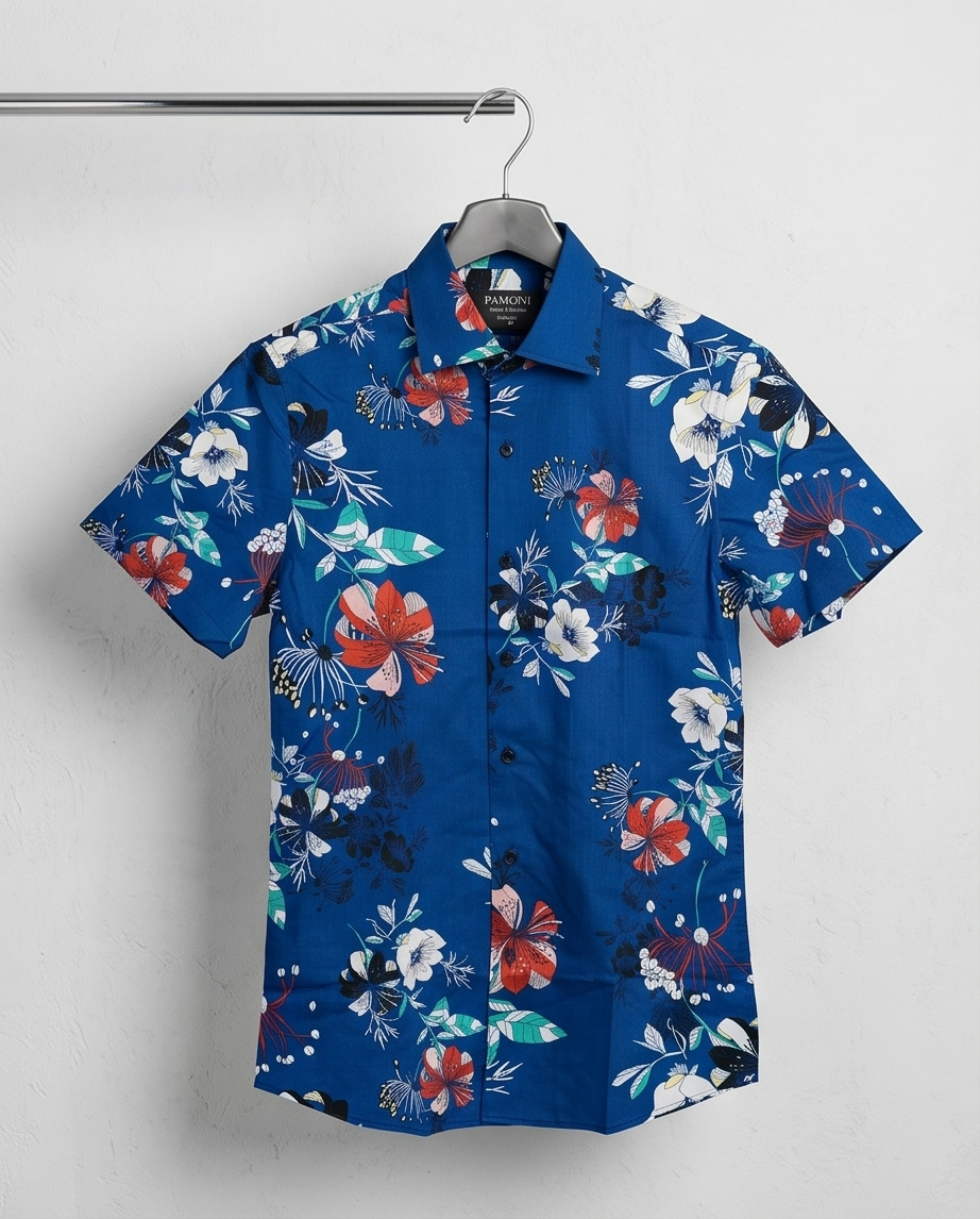 Island Breeze Floral Short-Sleeve Shirt
