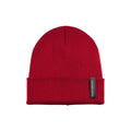 RB5005EB | CIMONE Unisex Knit Beanie in a Tubular Wool Blend Made in Italy. Color: Fire Red. One Size