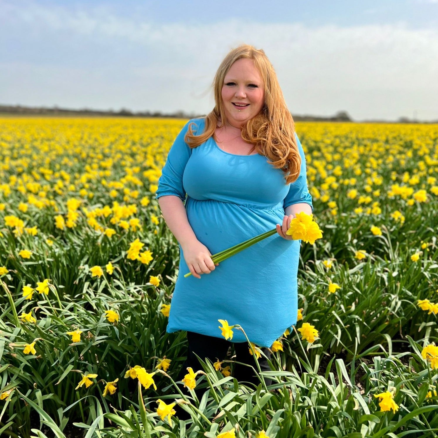 Petite Blue Dress with Pockets | Flattering Fit | UK Petite Women’s Dress
